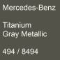 Preview: Mercedes-Benz, Titanium Gray Metallic, 494 / 8494.